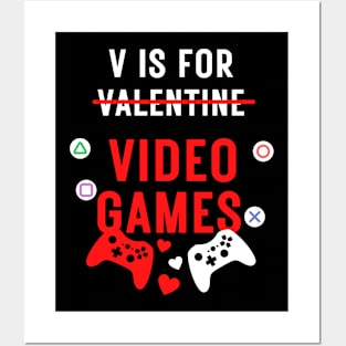 V Is For Video Games Posters and Art